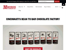 Tablet Screenshot of maverickchocolate.com